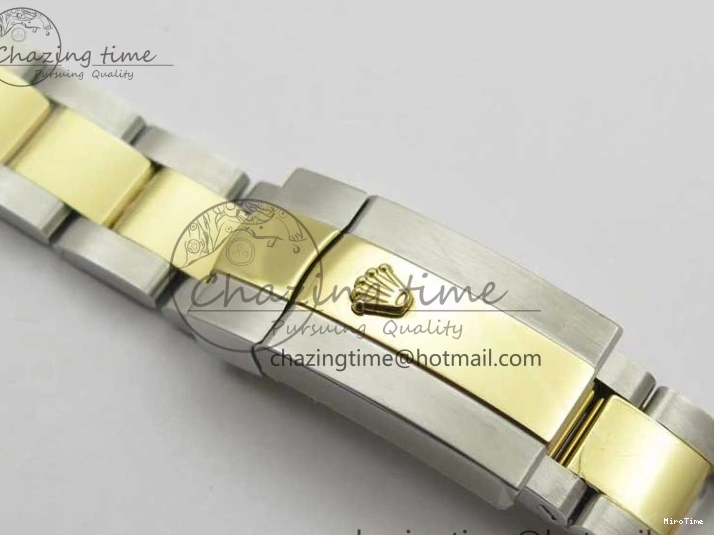 MiroTime 0203 WaterResistant Datejust 31mm 278273 SS YG BP Maker Best Edition Black Sticks Markers Dial on SS YG Oyster Bracelet 2718